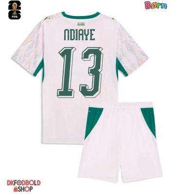 Senegal Iliman Ndiaye #13 Hjemmebanesæt Børn VM 2026 Kort ærmer (+ korte bukser)